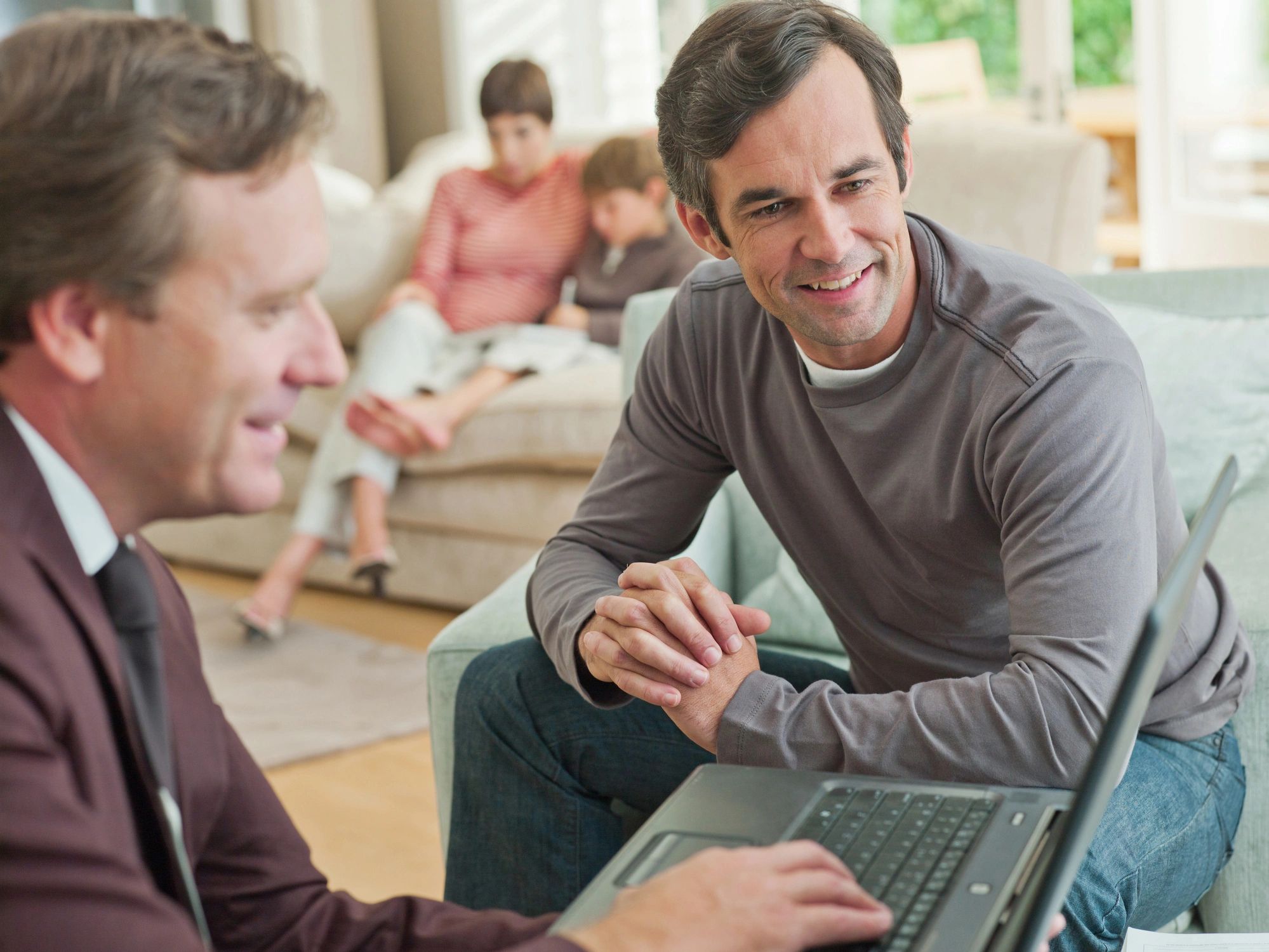 professional financial consulting team meeting